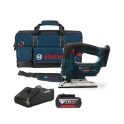 Bosch GST 18 V-LI B 18V Cordless Top Handle Jigsaw With 4.0Ah Battery, Charger And Tool Bag