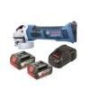 Bosch GWS 18 V-LI Cordless Angle Grinder 115mm With 2 X 5.0Ah Batteries & Charger
