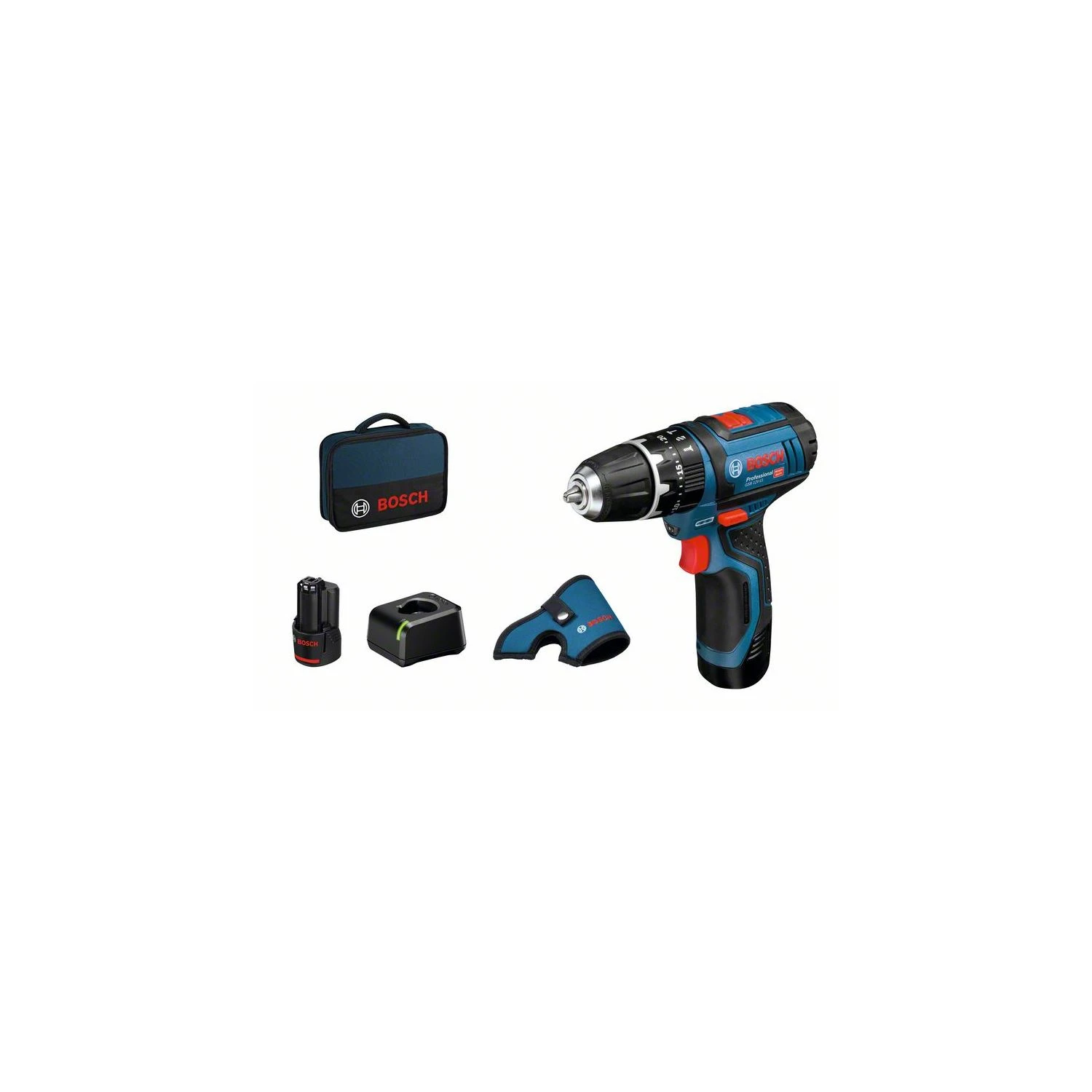 Bosch 06019B697J 12V 2x2Ah Li-Ion Combi Drill Kit