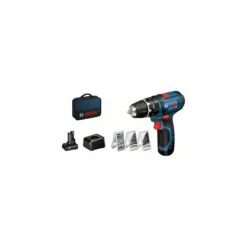 Bosch GSB 12V-15 Combi Drill Inc 1x 2Ah & 1x 4Ah Batts Kit