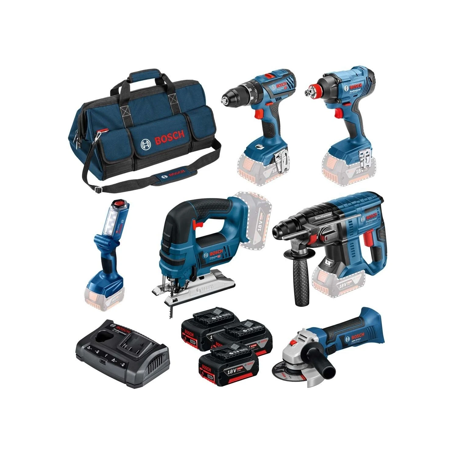 Bosch 0615990K9F 18V Dynamic Series Heavy Duty 6 Piece Kit 3 Bosch 0615990K9F 18V Dynamic Series Heavy Duty 6 Piece Kit