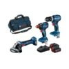 Bosch 0615990N35 18V Cordless Brushless Professional 3 Piece Power Tool Kit With 2 X 5.0Ah Batteries, Charger & Tool Bag -ToolMax Store 0615990n35 1