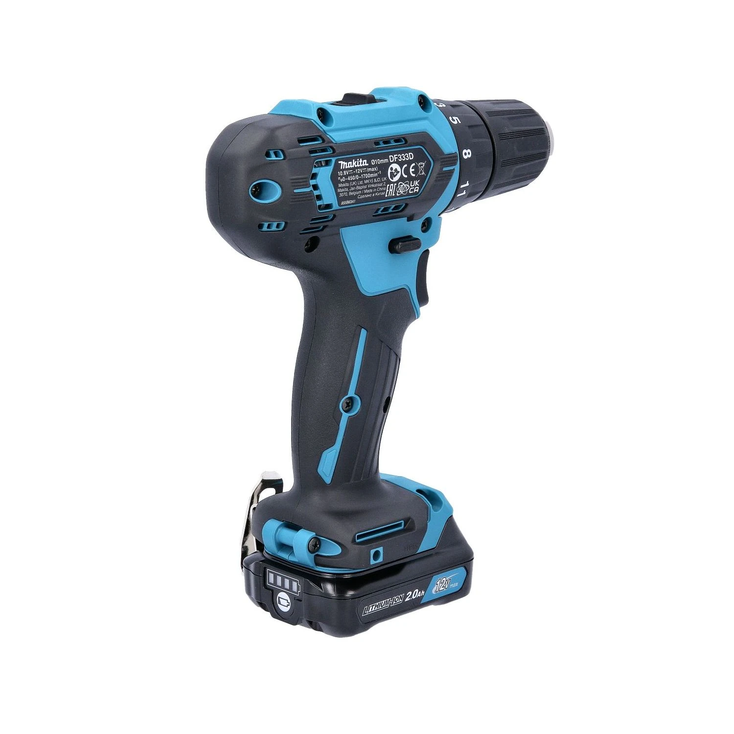 Makita CLX224AJ 12V MAX CXT Drill & Impact Driver Twin Kit With 2 X 2.0Ah Batteries, Charger & Case 11 Makita CLX224AJ 12V MAX CXT Drill & Impact Driver Twin Kit With 2 X 2.0Ah Batteries, Charger & Case - Image 9