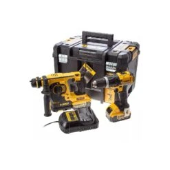 DeWalt DCK206M2T 18V Cordless Combi & SDS+ Hammer Drill Twin Pack With 2 X 4.0Ah Batteries, Charger & TStak Case -ToolMax Store 34c733c4b559b43a20cae5876392133b