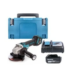 Makita DGA513 18V LXT Brushless 125mm Angle Grinder With 1 X 3.0Ah Battery, Charger & Case