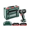 Metabo SSW 18 LT 300 BL 18V Cordless Brushless 1/2" Impact Wrench With 2 X 4.0Ah Batteries, Charger & MetaBox -ToolMax Store 602398840 kit 4