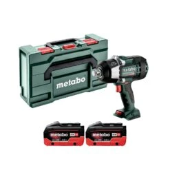 Metabo SSW 18 LTX 1750 BL 18V Cordless Brushless 3/4" Impact Wrench With 2 X 5.5Ah Batteries & MetaBox
