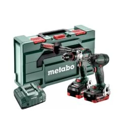 Metabo 685184000 18V Brushless Combi Drill & Impact Driver Twin Pack With 2 X 5.5Ah Batteries, Charger & Carry Case
