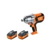 Fein ASCD 18-1000 W34 Select Cordless Brushless Impact Wrench With 2 X 5.2Ah Batteries -ToolMax Store 71150864000 kit 2