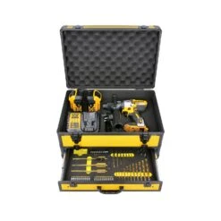 DeWalt DCD996 18V Cordless XRP 3 Speed Brushless Hammer Combi Drill With 2 X 5.0Ah Batteries, Charger & 70pc Acc. In Case