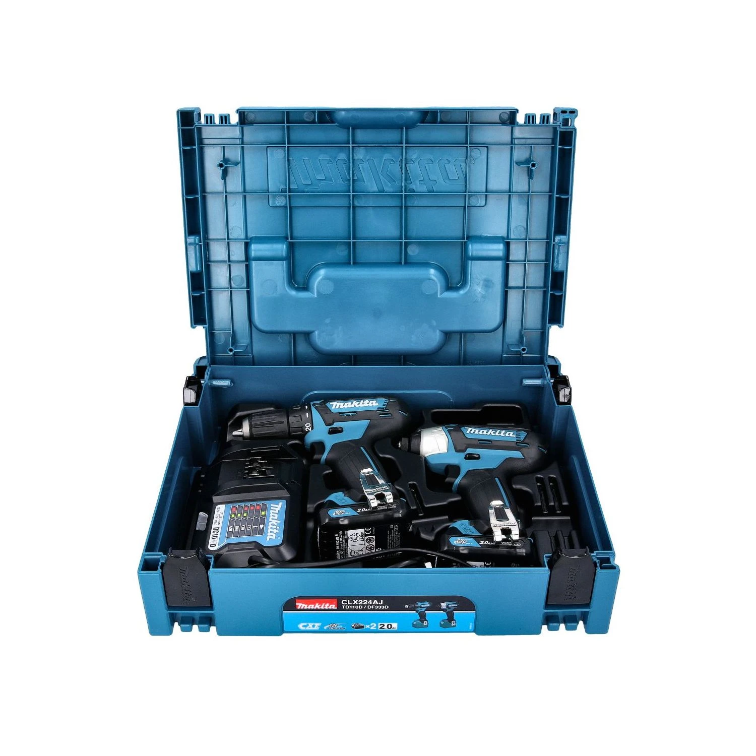 Makita CLX224AJ 12V MAX CXT Drill & Impact Driver Twin Kit With 2 X 2.0Ah Batteries, Charger & Case 14 Makita CLX224AJ 12V MAX CXT Drill & Impact Driver Twin Kit With 2 X 2.0Ah Batteries, Charger & Case - Image 12