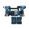 Makita CLX224AJ 12V MAX CXT Drill & Impact Driver Twin Kit With 2 X 2.0Ah Batteries, Charger, 33Pc Screwdriver Set & Case -ToolMax Store clx224aj kit 1