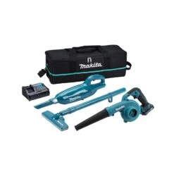 Makita CLX247SAX1 10.8V/12Vmax CXT Cordless Vacuum Cleaner & Blower Twin Pack With 1 X 2.0Ah Battery, Charger & Bag