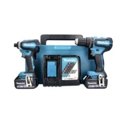 Makita DLX2283TJ 18V LXT Brushless Combi Drill & Impact Driver Twin Pack With 2 X 5.0Ah Batteries, Charger & Case