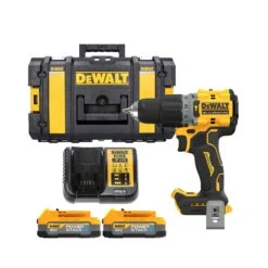 DeWalt DCD805 18V Cordless Brushless Combi Drill With 2 X 1.7Ah Powerstack Batteries, Charger & Carry Case