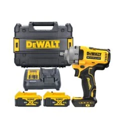 DeWalt DCF891 18V XR Cordless Brushless Hog Ring Anvil Impact Wrench With 2 X 5.0Ah Batteries, Charger & Case