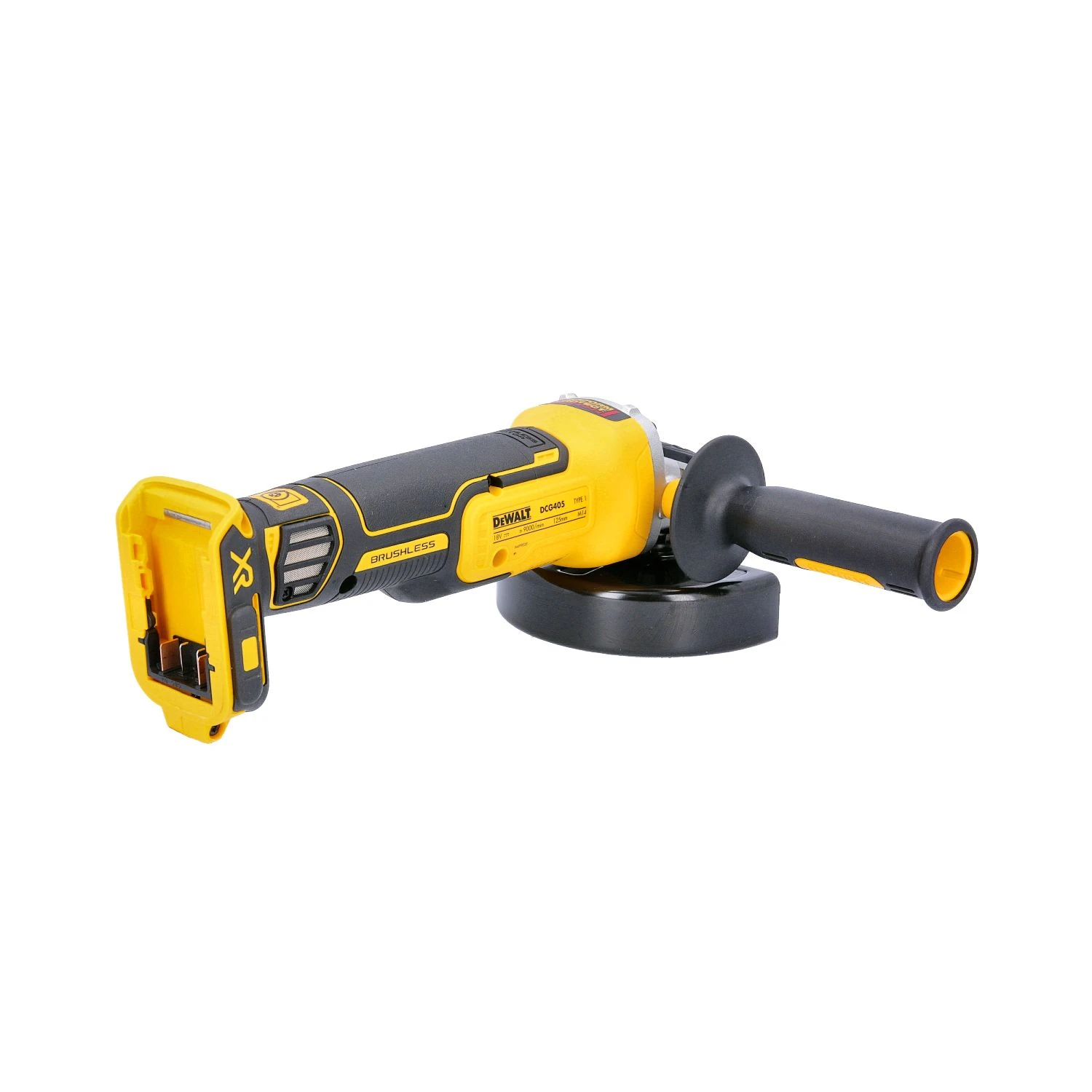 DeWalt DCG405 18V XR Brushless Cordless 125mm Angle Grinder With 1 X 2.0Ah Battery, Charger & Case 7 DeWalt DCG405 18V XR Brushless Cordless 125mm Angle Grinder With 1 X 2.0Ah Battery, Charger & Case - Image 5