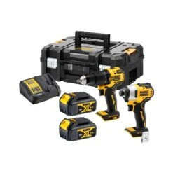 Dewalt DCK2062M2T 18V XR Cordless Brushless Combi Drill & Impact Driver Twin Pack With 2 X 4.0Ah Batteries, Charger & Case
