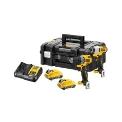 DeWalt DCK2110L2T 12V XR Cordless Brushless Sub Compact Drill Driver & Impact Driver Twin Pack With 2 X 3.0Ah Batteries, Charger & Case