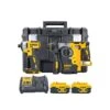 DeWalt DCK2532P2 18V XR Cordless Brushless Impact Driver & SDS+ Hammer Drill Twin Pack With 2 X 5.0Ah Batteries, Charger & TSTAK VI Case -ToolMax Store dck2532p2 1