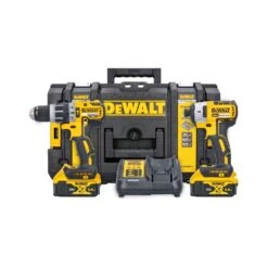DeWalt DCK266P2 18V Brushless Combi Drill & Impact Driver Twin Pack Kit With Two 5.0Ah Batteries, Charger & DS150 Toughsystem Case