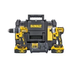 Front Page 34 DeWalt DCK266P2T 18V XR Brushless Combi Drill & Impact Driver Twin Pack With 2 X 5.0Ah Batteries, Charger & T-Stak Case