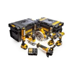 Dewalt DCK663P3 18V Li-Ion XR Cordless Brushless 6 Piece Kit With 3 X 5.0Ah Batteries, Charger & Tool Boxes