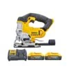 DeWalt DCS331 18V XR Li-Ion Cordless Jigsaw With 2 X 5.0Ah Powerstack Batteries & Charger -ToolMax Store dcs331 kit 81