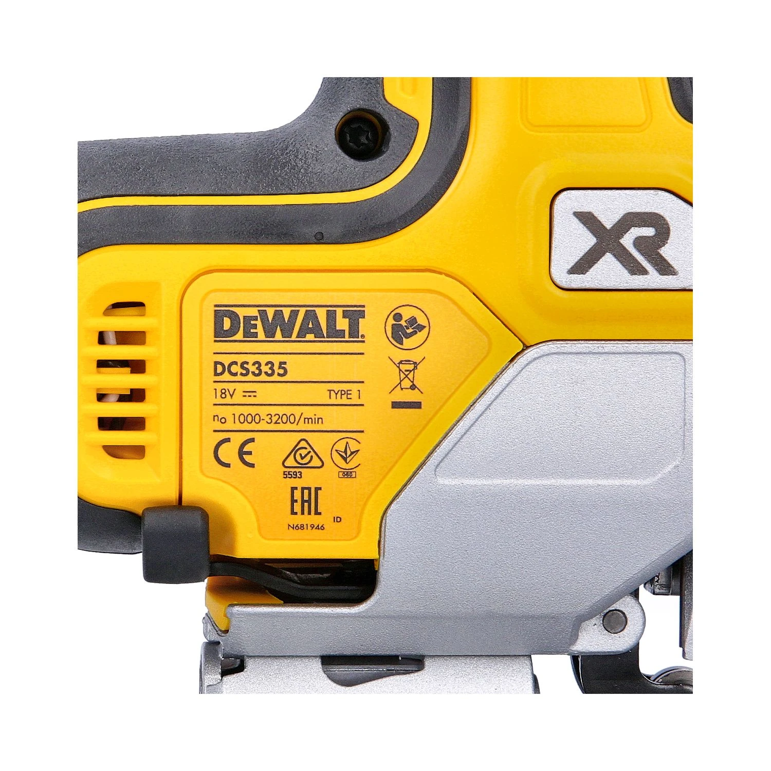 DeWalt DCS335 18V XR Cordless Brushless Body Grip Jigsaw With 1 X 4.0Ah Battery, Charger & DWST1-70703 TStak Case 12 DeWalt DCS335 18V XR Cordless Brushless Body Grip Jigsaw With 1 X 4.0Ah Battery, Charger & DWST1-70703 TStak Case - Image 10