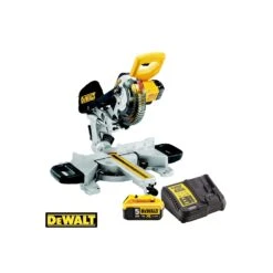 DeWalt DCS365P1 18V XR Cordless 184mm Slide Mitre Saw With 1 X 5.0Ah Battery & Charger