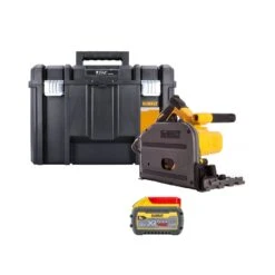 DeWalt DCS520 54V XR Cordless Brushless FlexVolt 165mm Plunge Saw With 1 X 9.0Ah Battery & TSTAK Case