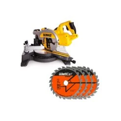 Dewalt DCS777 54V Mitre Saw + 4 Extra 24T Wood Blades