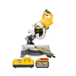 DeWalt DCS778 54V XR 250mm Flexvolt Mitre Saw With 1 X 9.0Ah Battery & Charger