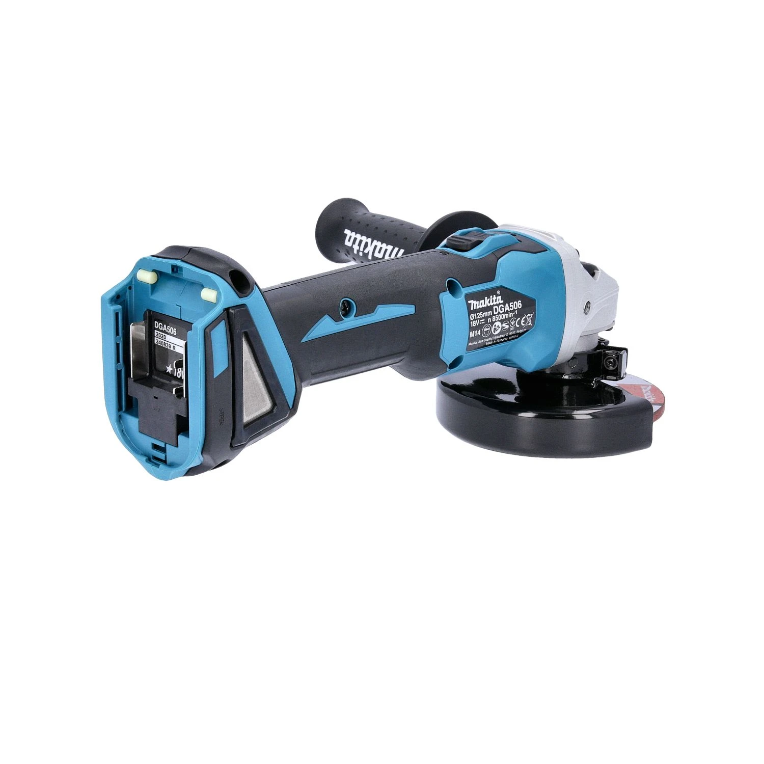 Makita DGA506 18V Brushless Angle Grinder With 1 X 4.0Ah Battery, Charger & Case 7 Makita DGA506 18V Brushless Angle Grinder With 1 X 4.0Ah Battery, Charger & Case - Image 5