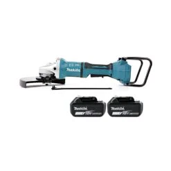 Makita DGA900Z 18v / 36v Cordless Brushless 230mm 9" Angle Grinder With 2 X 5.0Ah Batteries