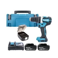Makita DHP484TJX9 18V LXT Cordless Brushless Combi Drill With 2 X 5.0Ah Batteries, Charger & Case