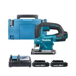Makita DJV184 18V LXT Cordless Brushless Top Handle Jigsaw With 2 X 2.0Ah Batteries, Charger & Case