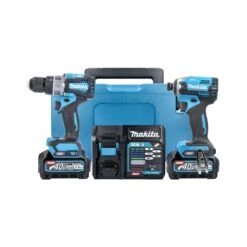 Makita DK0176G205 40Vmax XGT Cordless Brushless Impact Driver & Combi Drill Twin Pack With 2 X 2.5Ah Batteries, Charger & Carry Case