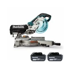 Makita DLS714 Twin 18V LXT 190mm Slide Compound Mitre Saw With 2 X 5.0Ah Batteries