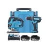 Makita DLX2134TJ 18V LXT Cordless Combi Drill & Jigsaw With 2 X 5.0Ah Batteries, Charger & Makpac Type 4 Case -ToolMax Store dlx2134tj 1