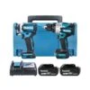 Makita DLX2412TJ 18V Cordless Brushless Combi Drill & Impact Driver Twin Pack With 2 X 5.0Ah Batteries, Charger & Case -ToolMax Store dlx2412tj