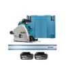 Makita DSP600 Twin 18V Brushless 165mm Plunge Saw With 2 X 5.0Ah Batteries & Guide Rail -ToolMax Store dsp600zj kit 46