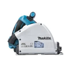 Makita DSP600 Twin 18V Cordless Brushless 165mm Plunge Saw With 2 X 1.5m Guide Rails, Connector & Case -ToolMax Store dsp600zj 02 2