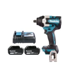 Makita DTW700 18V LXT Cordless Brushless 1/2" Impact Wrench With 2 X 5.0Ah Batteries & Charger