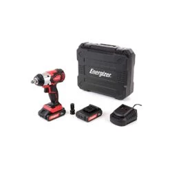 Energizer EZCCB18V2B2AUK 18V Brushless Portable Impact Wrench With 2 X 2Ah Batteries, Charger & Case