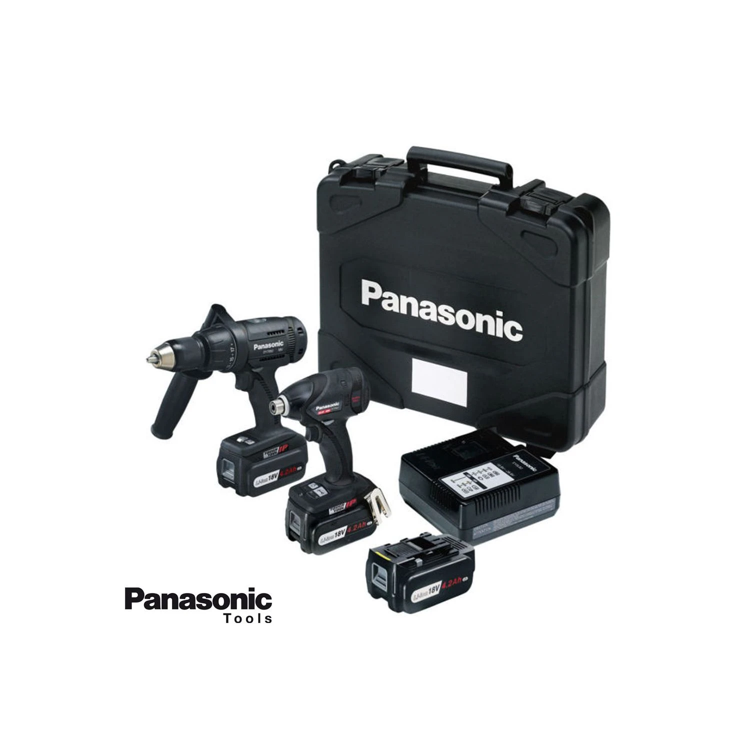 Panasonic 14,4v/18vCombi And Impact Driver 3x 4.2Ah Kit 4 Panasonic 14,4v/18vCombi And Impact Driver 3x 4.2Ah Kit - Image 2