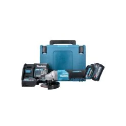 Makita GA013GD101 40V Max Paddle Switch 125mm Angle Grinder + 1 X 2.5Ah Battery ,Charger & Adaptor