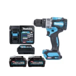 Makita HP001G 40Vmax XGT Cordless Brushless Combi Drill With 2 X 4.0Ah Batteries, Charger & ADP10 Adaptor