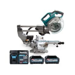 Makita LS002GD202 40Vmax XGT 216mm Cordless Brushless Slide Compound Mitre Saw With 2.5Ah Batteries & Charger