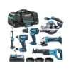 Makita 18V LXT Cordless 6 Piece Tool Kit With 3 X 5.0Ah Batteries, Charger & Tool Bag -ToolMax Store makita kit 45 1